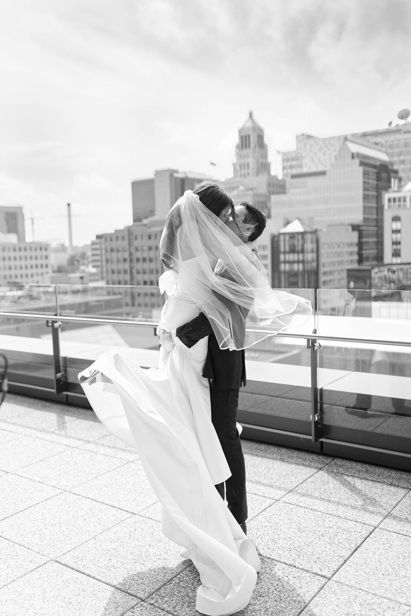 wedding photography at J.powers at Hilton Rochester MN