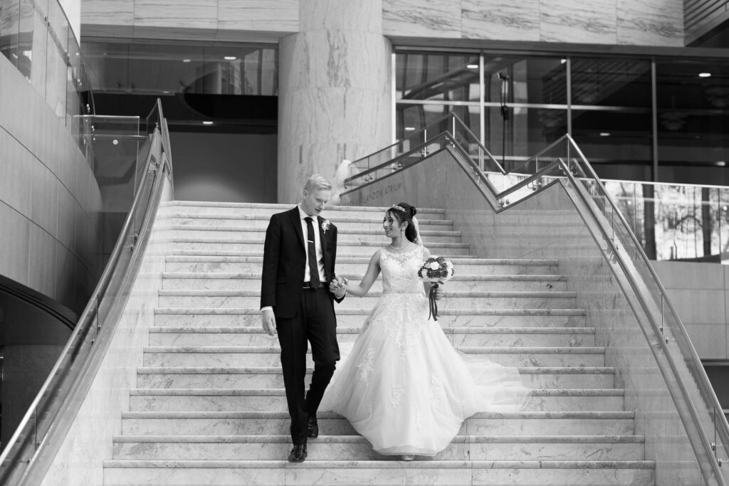 Brighten room photo on the stairs at Mayo Clinic Gonda building