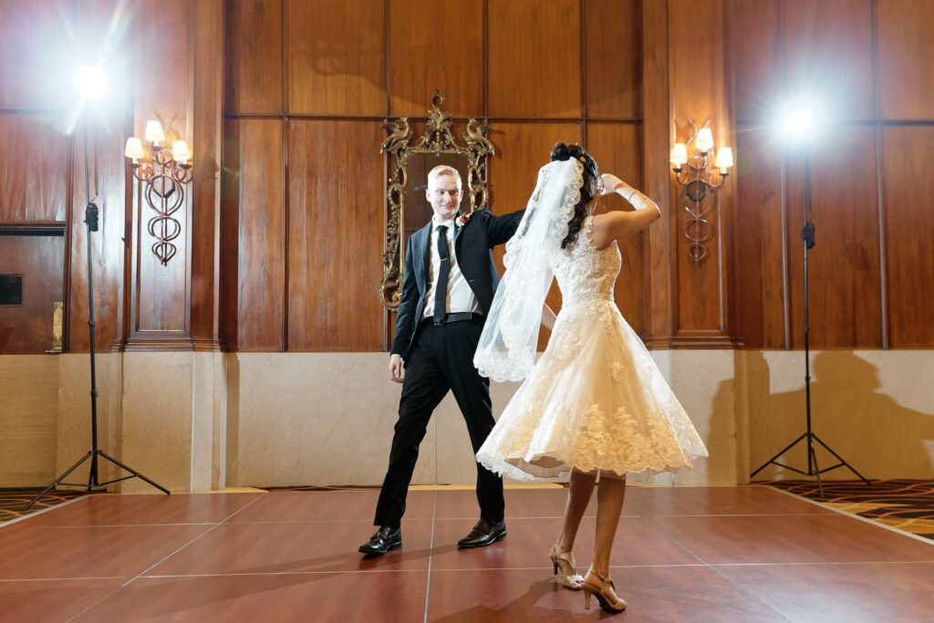 First dance on the dance floor