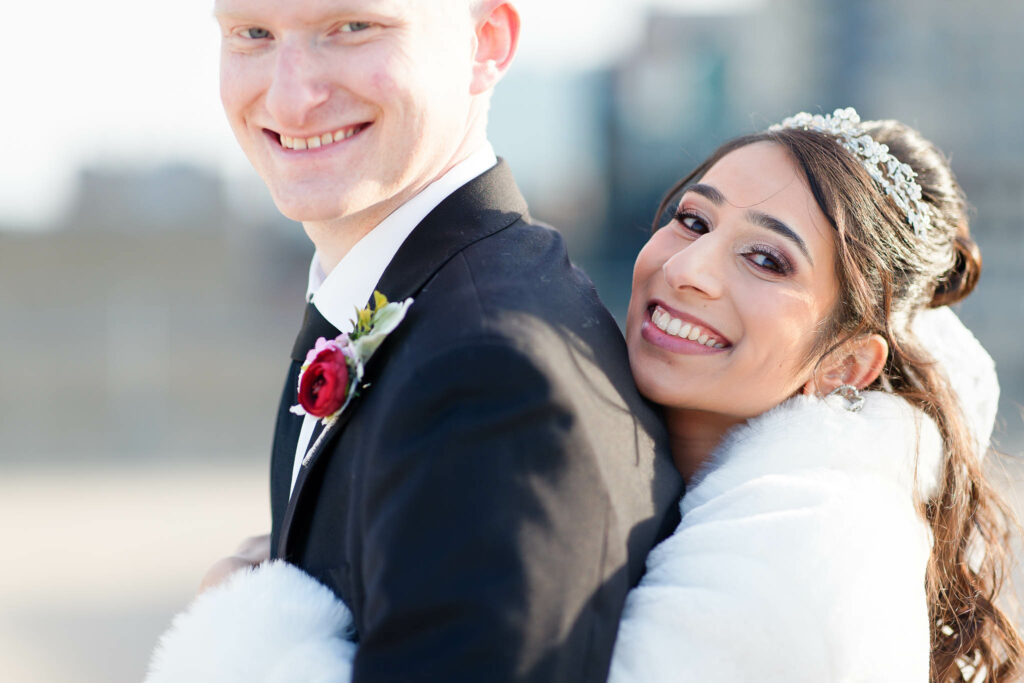 Happy bride