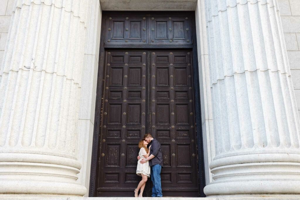 Engagement session in front of Minnesota Institute of art MIA-2