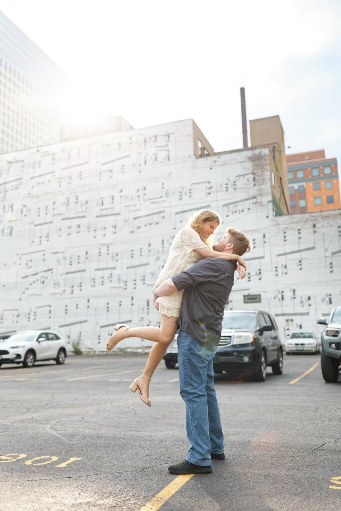 Engagement session music wall, Minneapolis-2