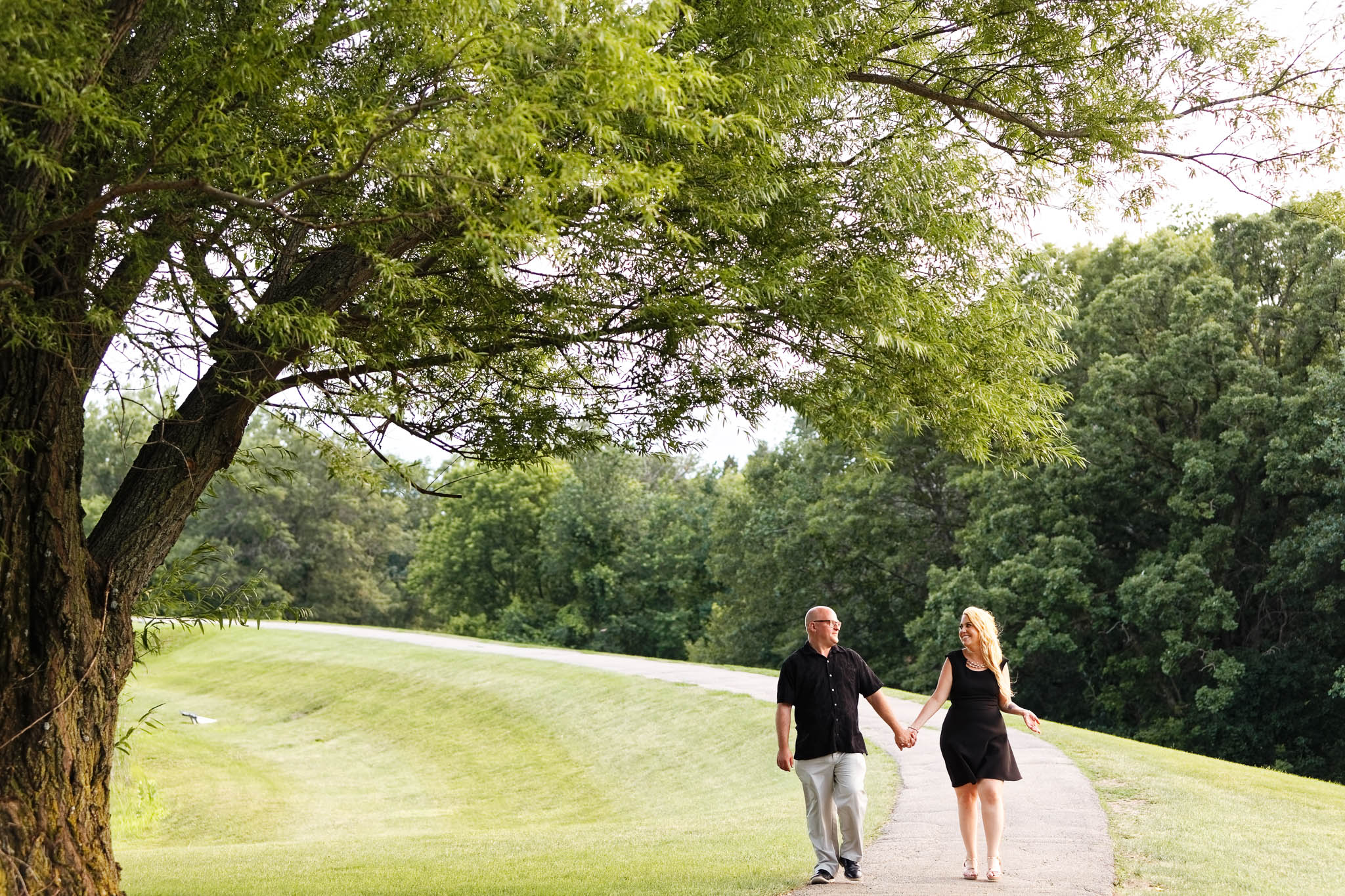 Engagement Session at Oak Summit Golf Course Rochester MN