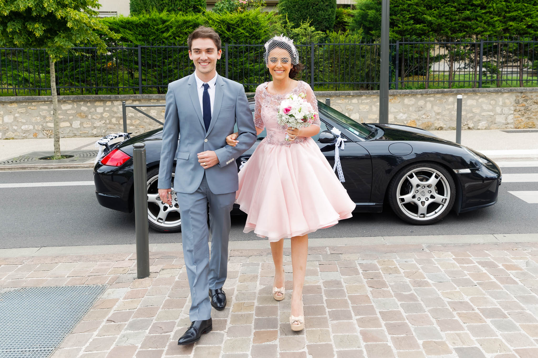 pink designer dress