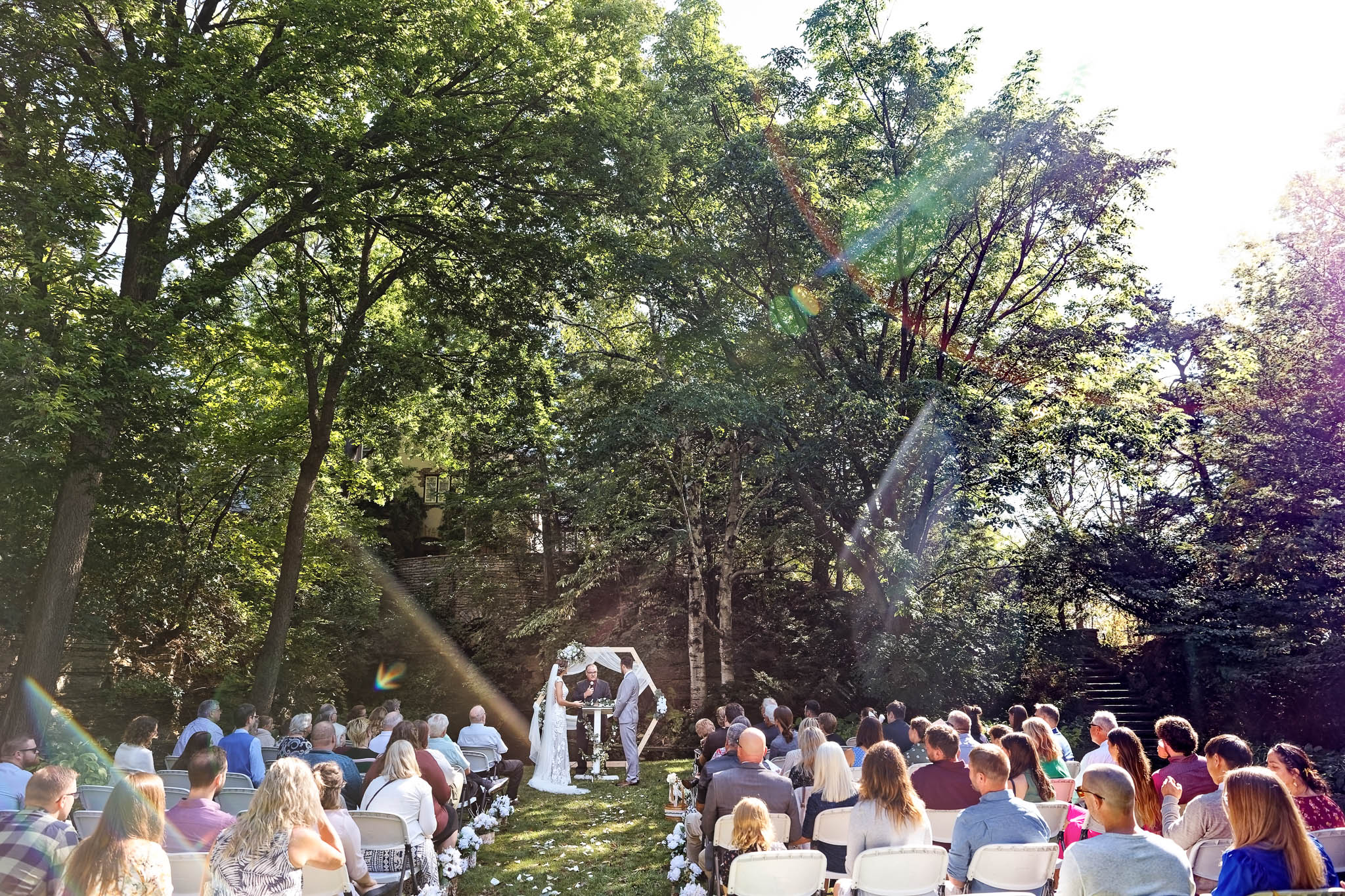 ceremony at plummer house lower lawn-4