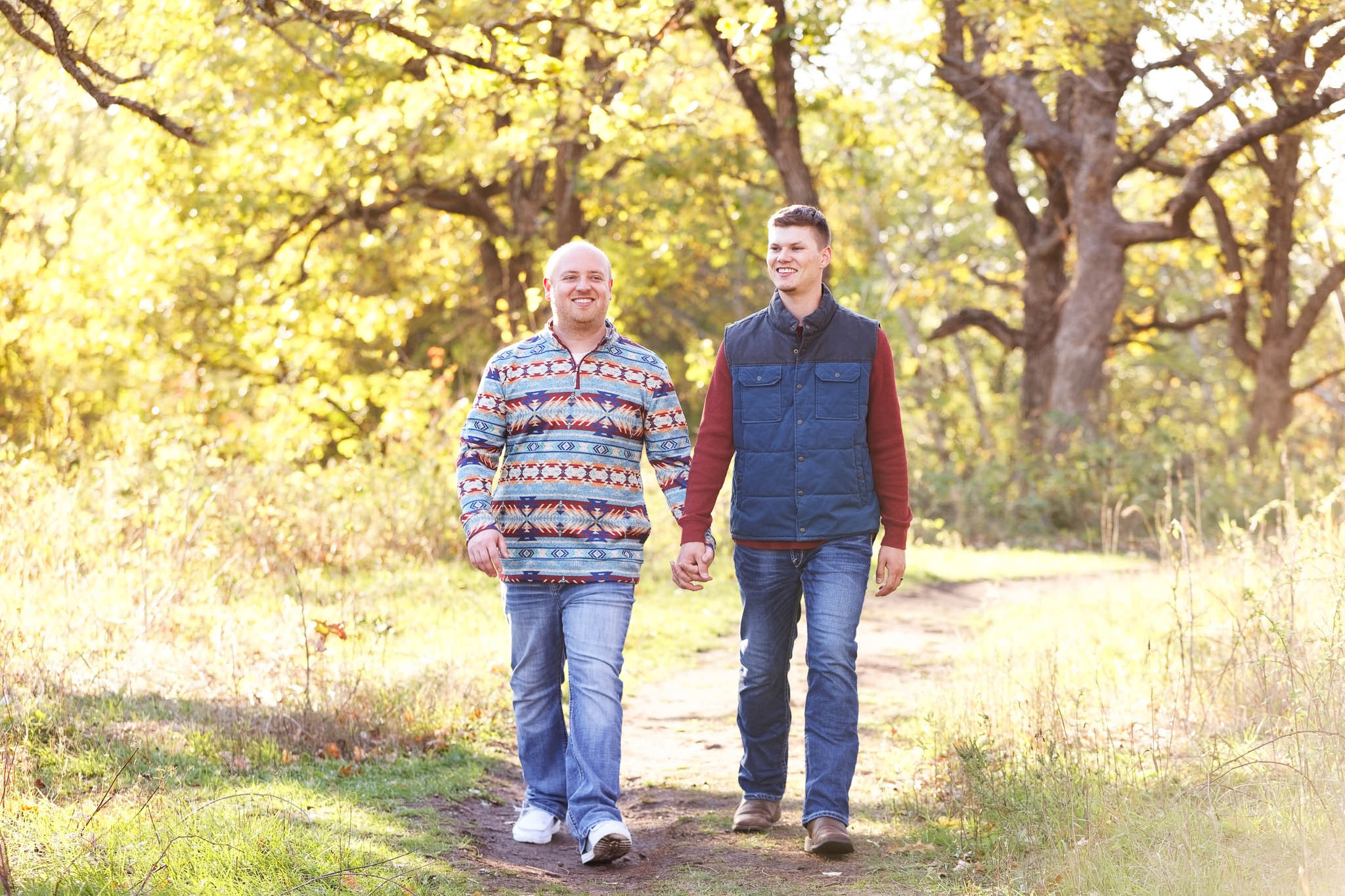 engagement photography for same-sex couple quarry hill park