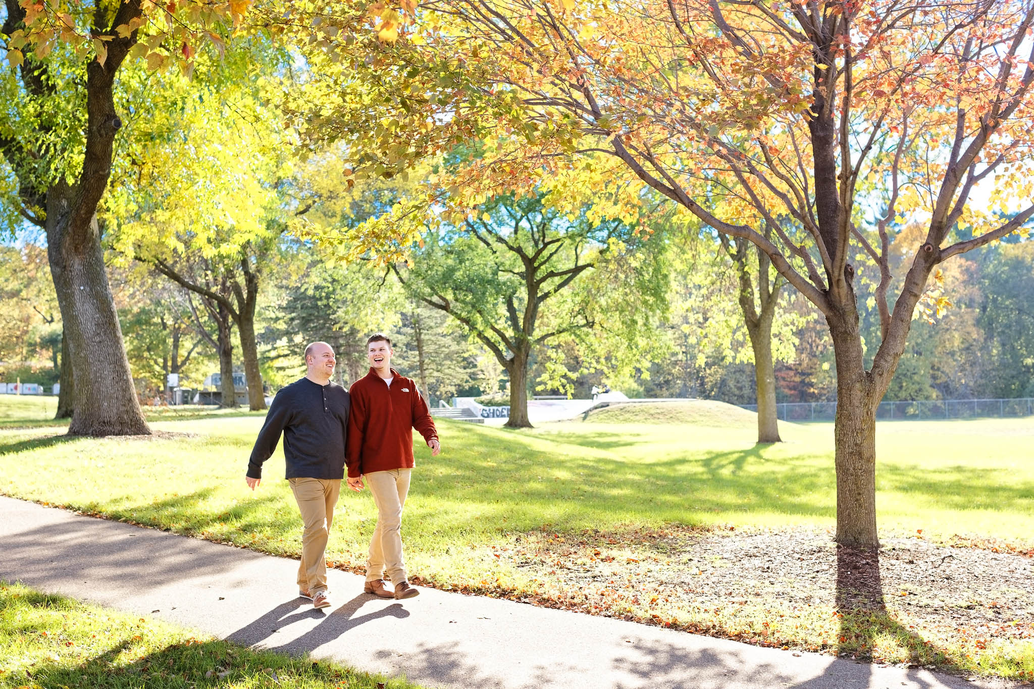 engagement session photography for same sex wedding Silver Lake Rochester MN