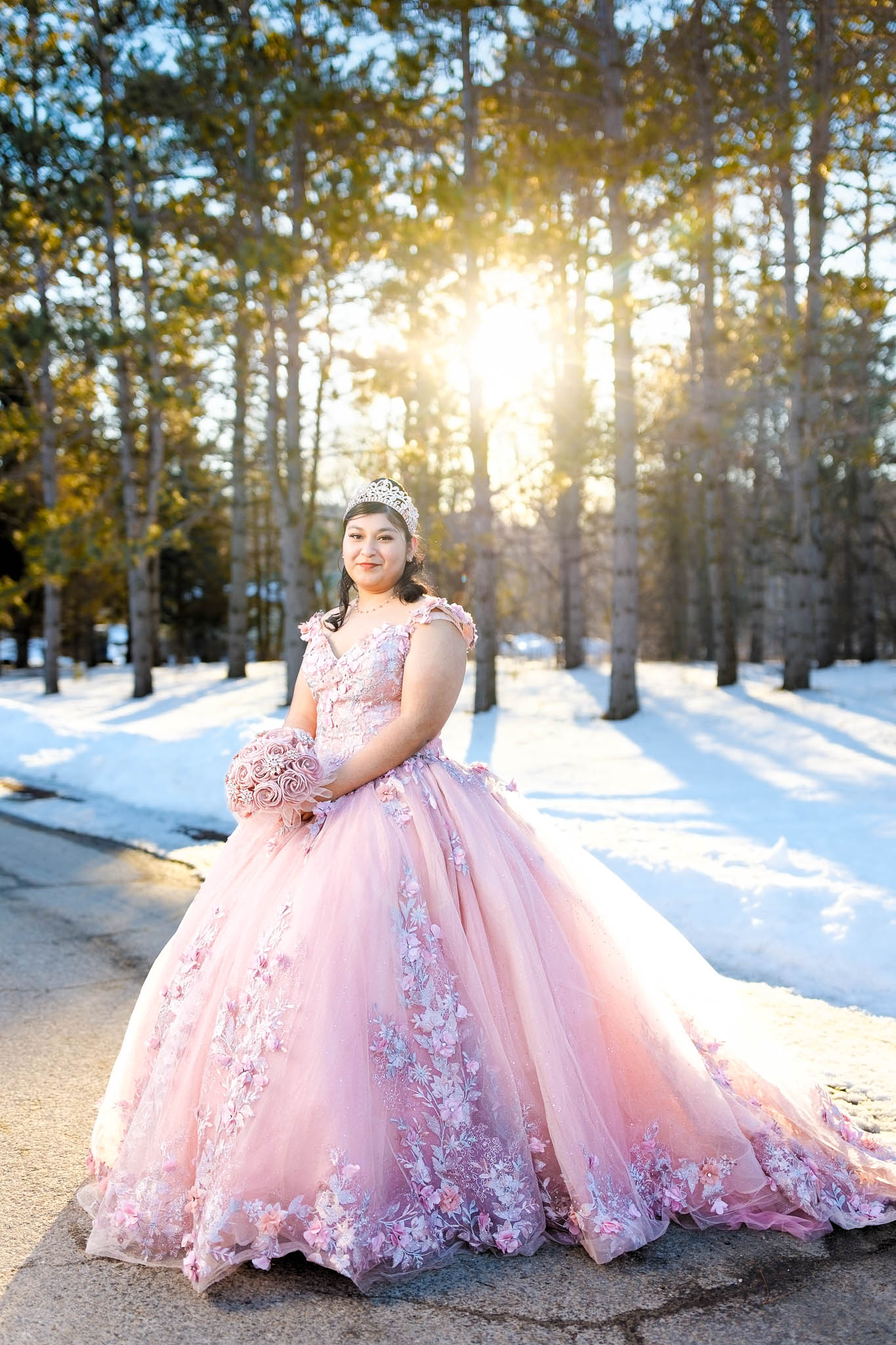 quinceanera pink dress