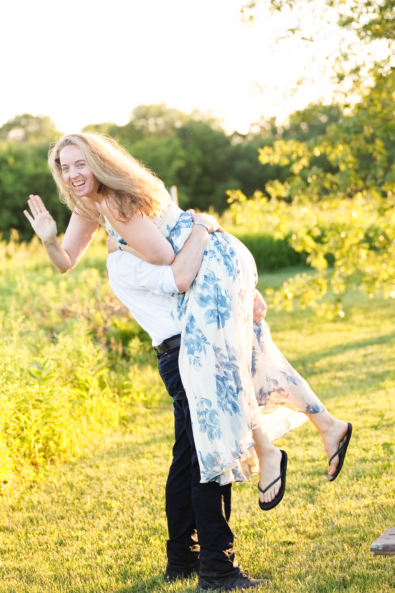 Bride carried away