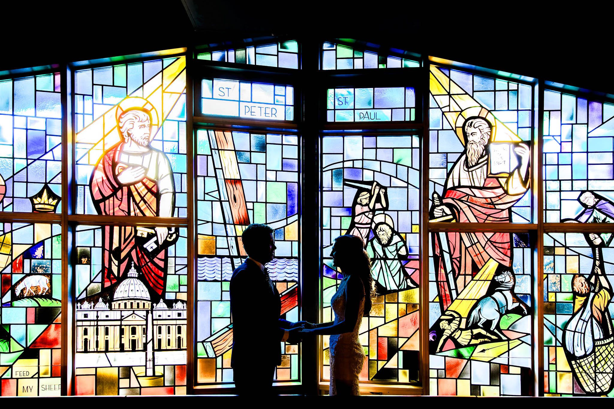 Wedding Photography St Peter and Paul Catholic Church Mazzepa
