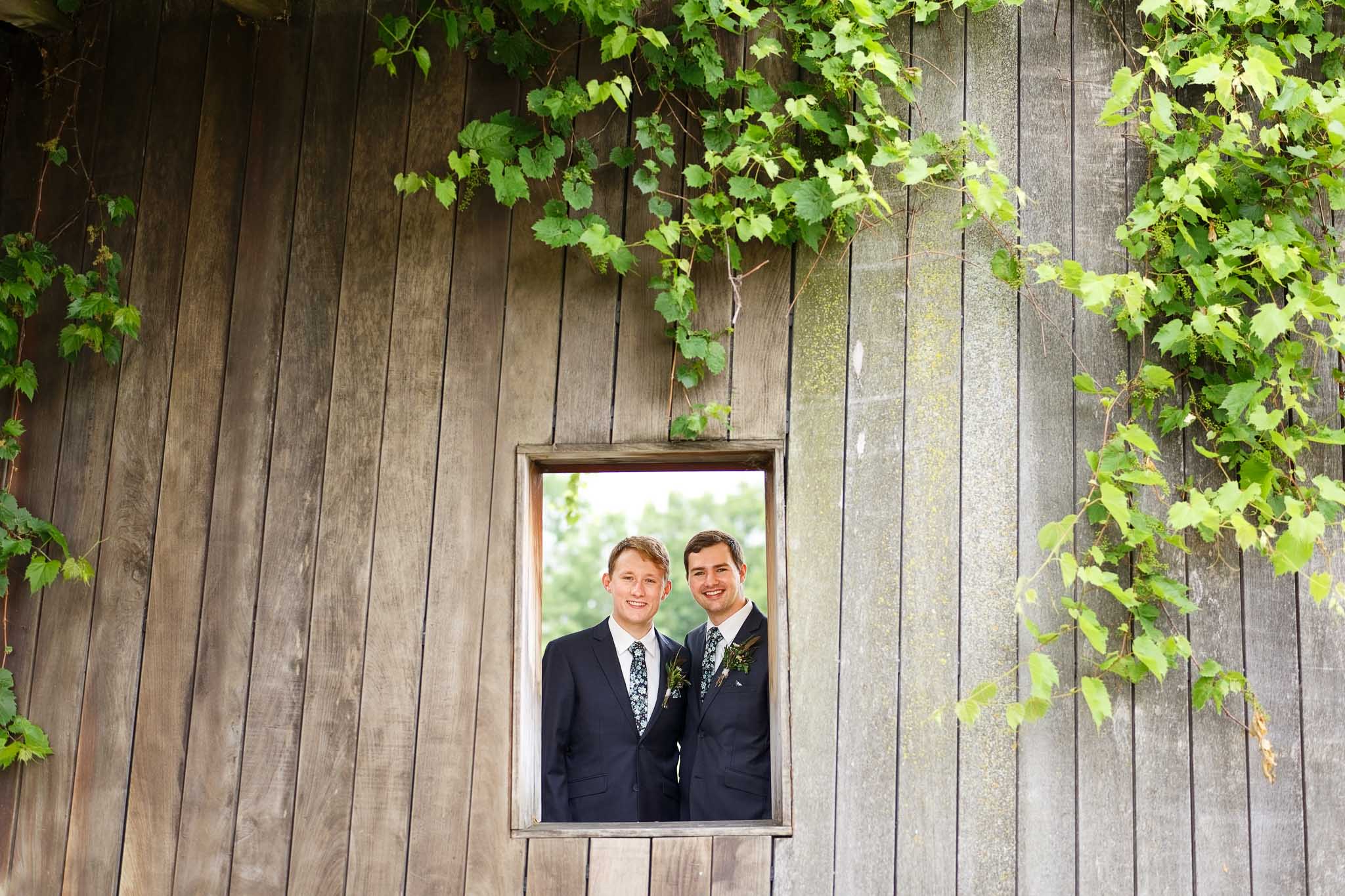 same sex wedding at Schaar's Bluff Gathering Center-2