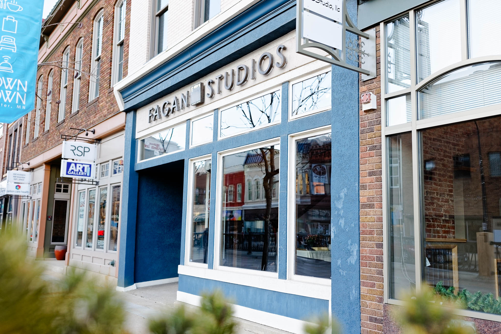 store front of sutdio 324 alias fagan studios on broadway rochester