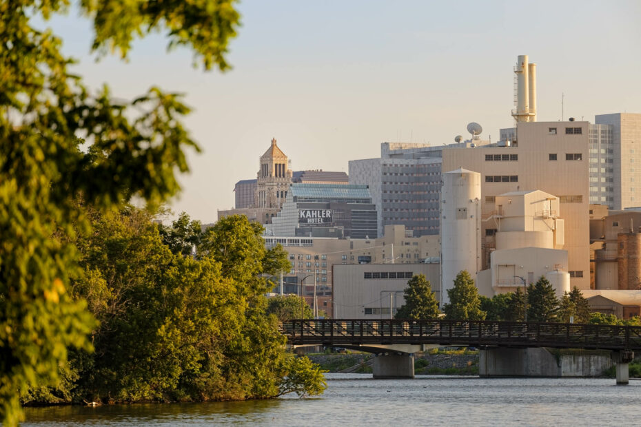 View on Rochester Downtow and Silver Lake Park-2
