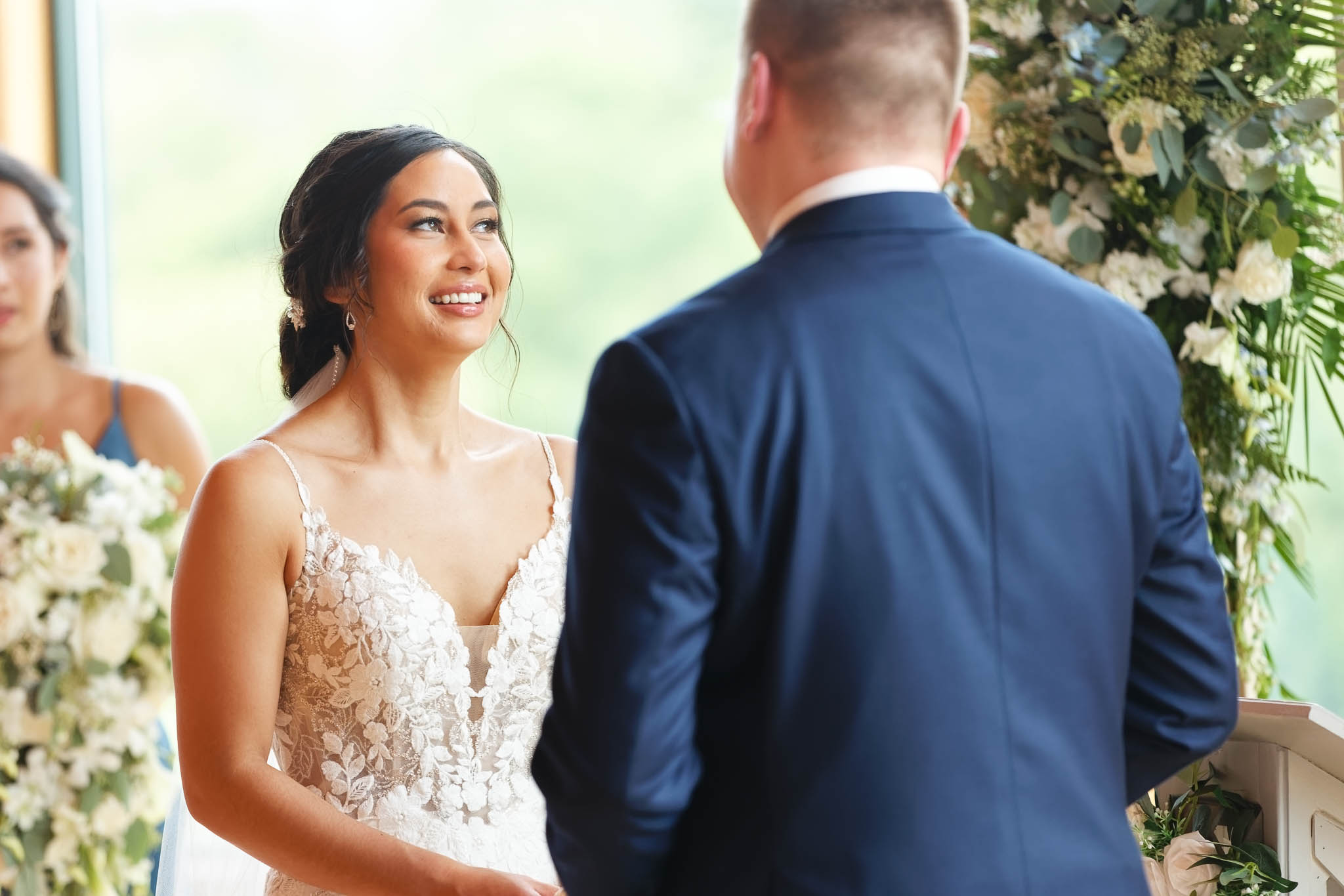 bride trying not to cry during the ceremony-2