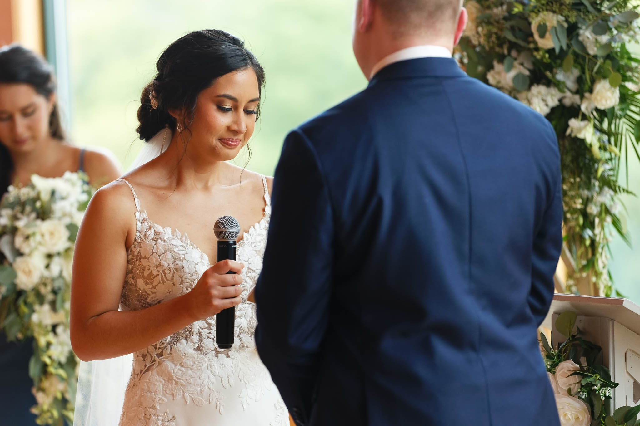bride trying not to cry during the ceremony-3