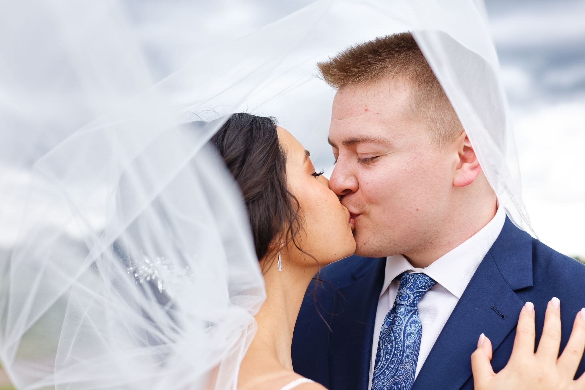 kiss under the veil