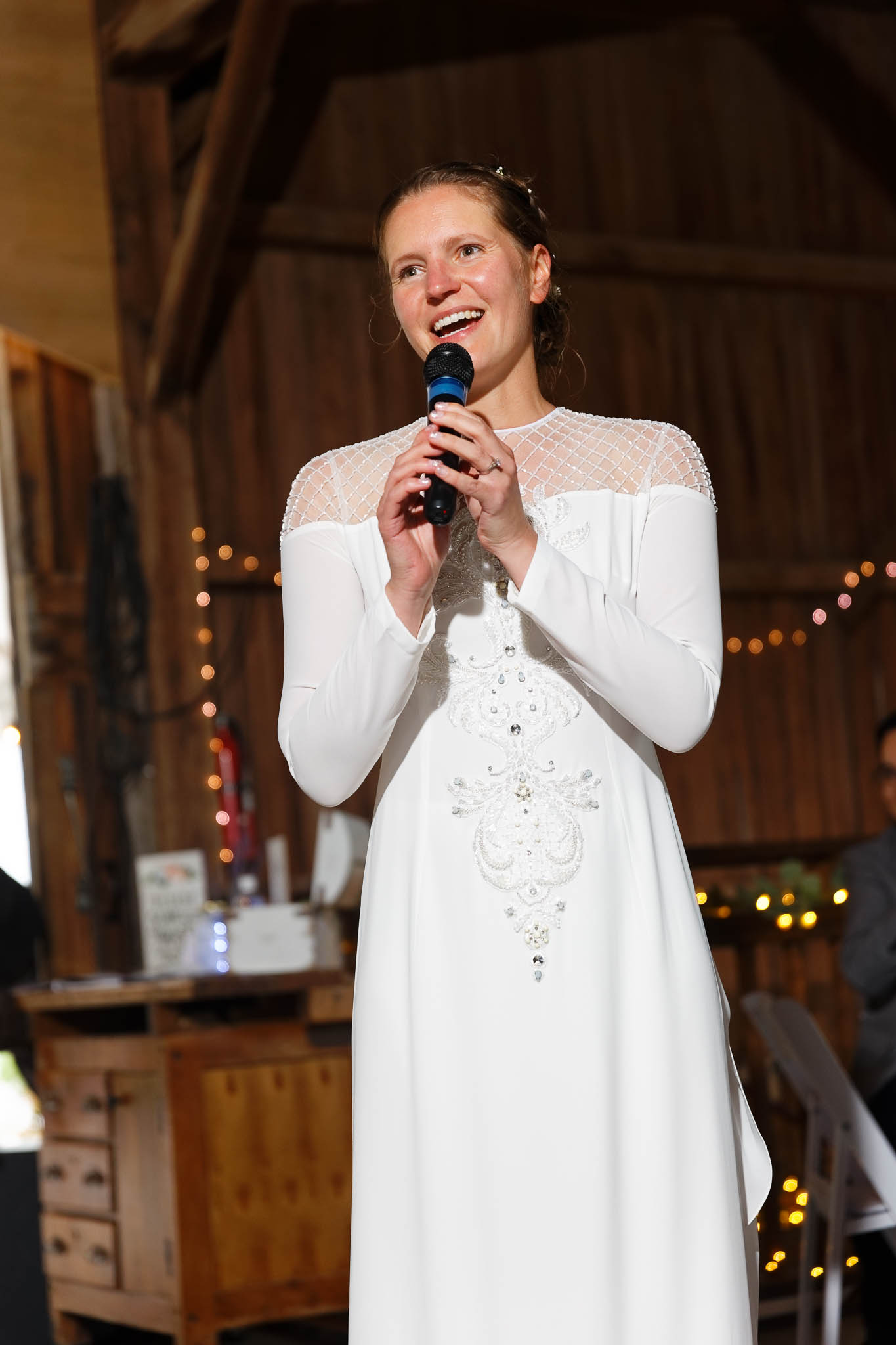 wedding reception toast of the bride