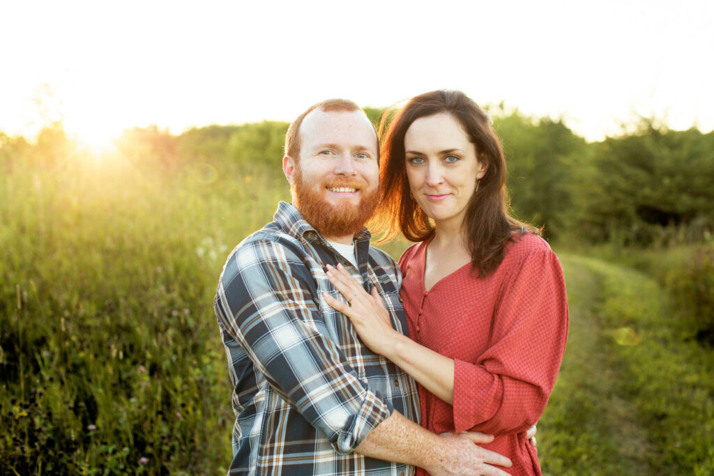 Engagement session and sunset