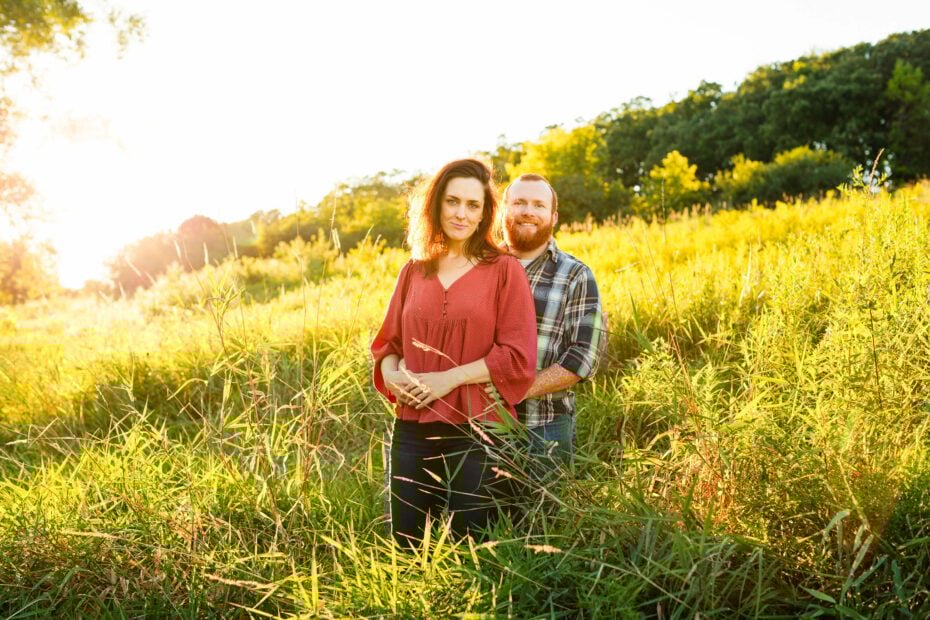 Sunset portrait at Willow Creek Reservoir Park
