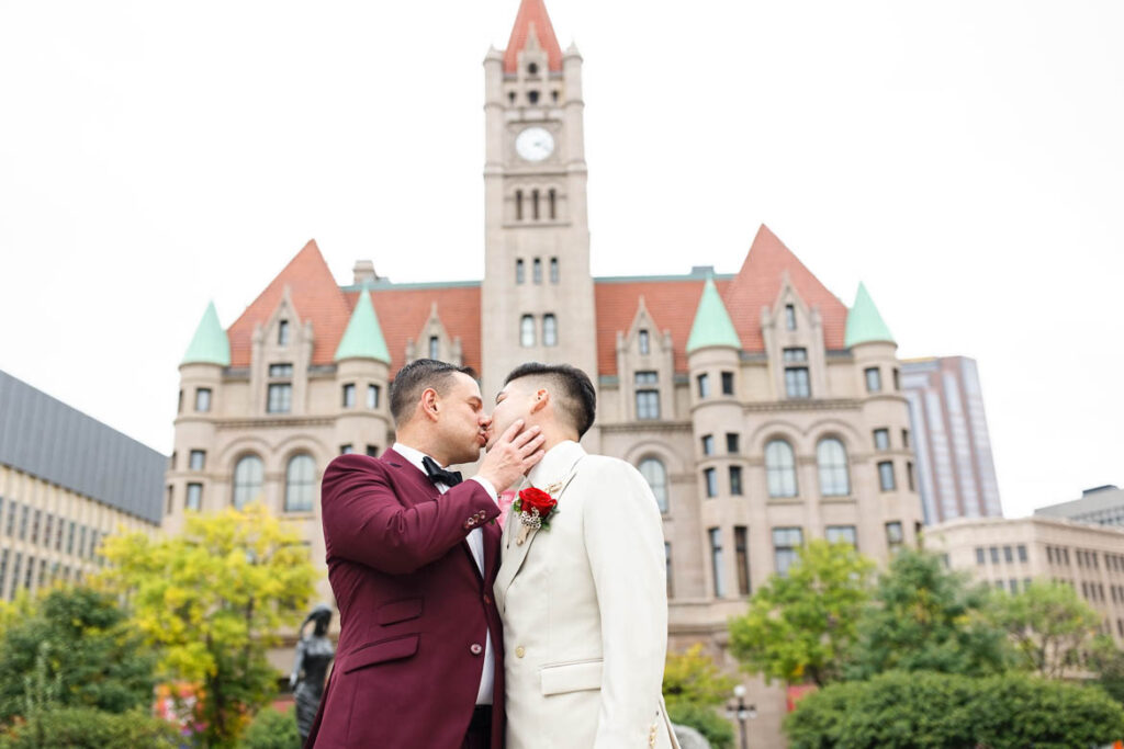Same Sex Wedding at Landmark Center in St Paul MN.