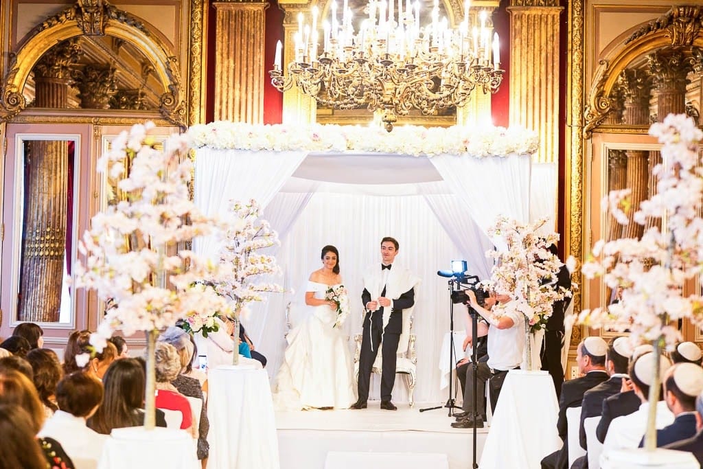 Jewish ceremony with Chuppah