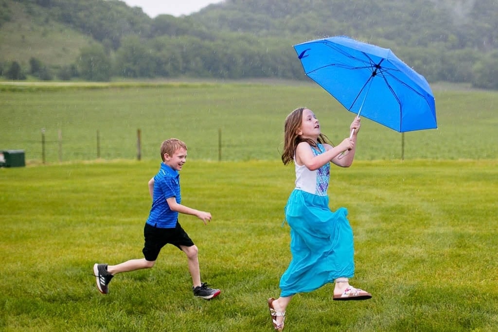 rainy outdoor