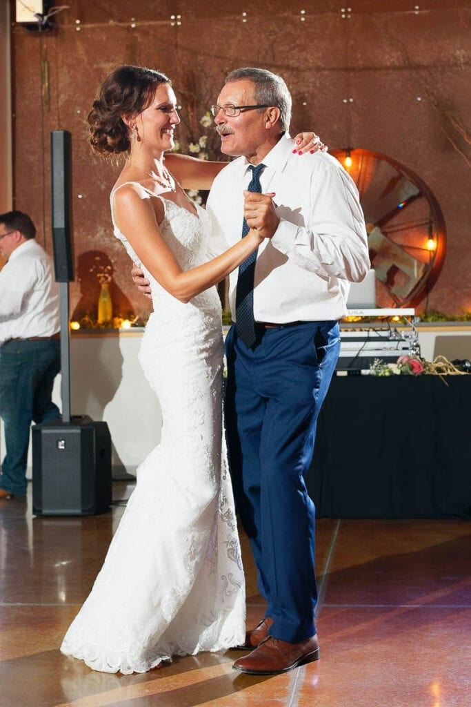 father and daughter first dance wedding