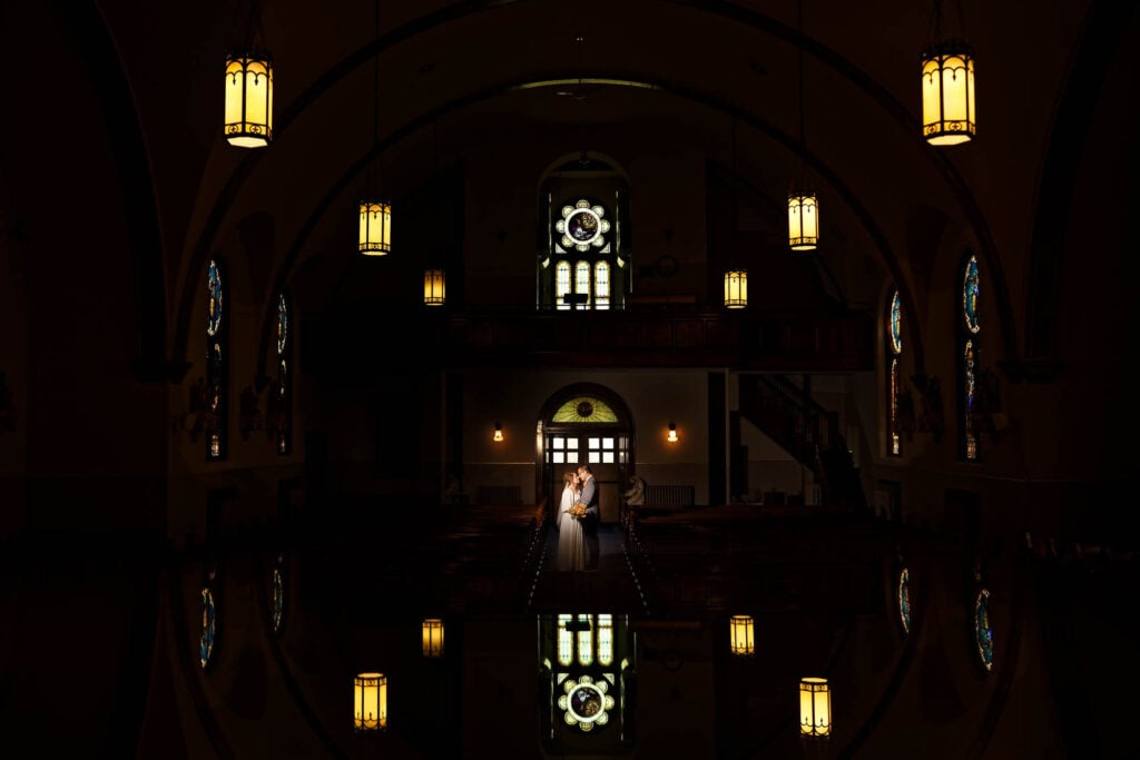 Creative image church wedding Joseph Catholic Church in Miesville