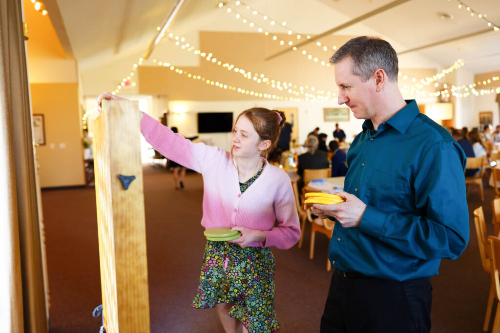 kids having fun during reception