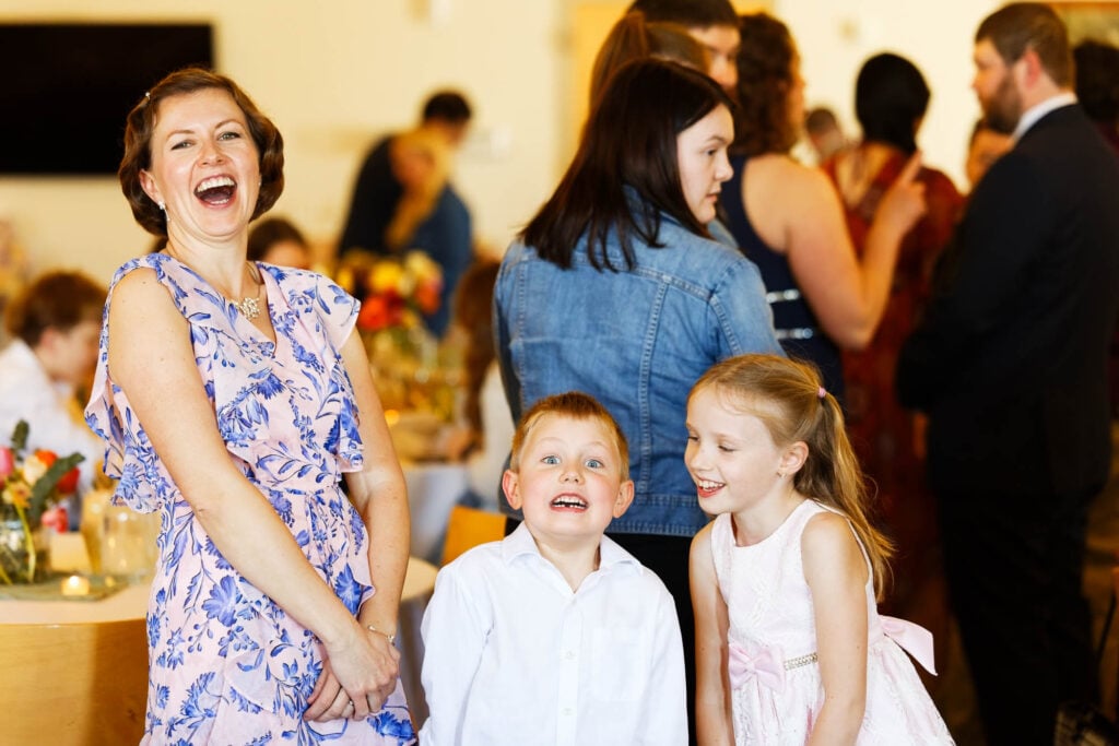 kids having fun during reception