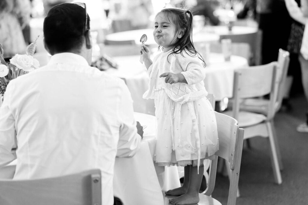 kids having fun during reception