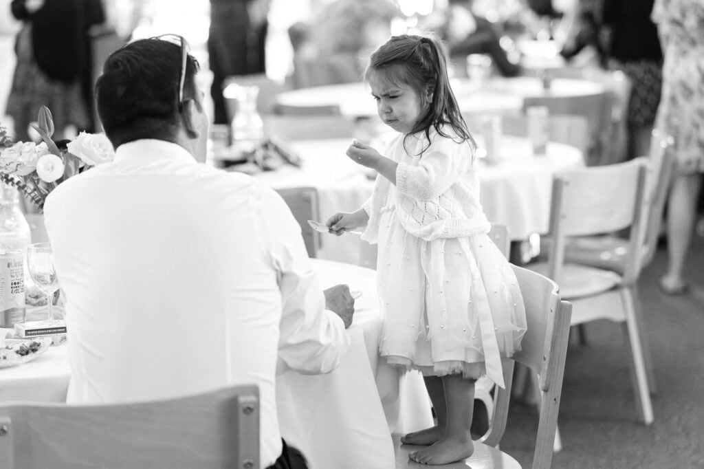 kids having fun during reception