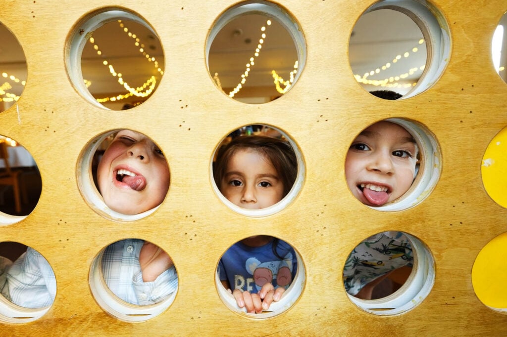 kids having fun during reception