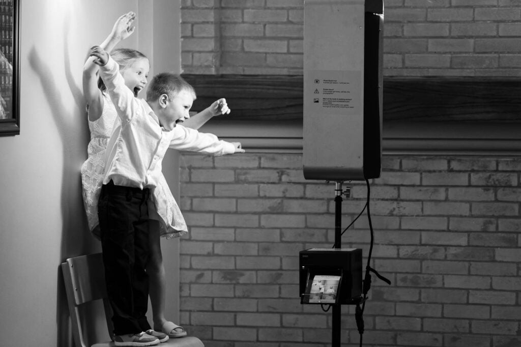 kids having fun during reception