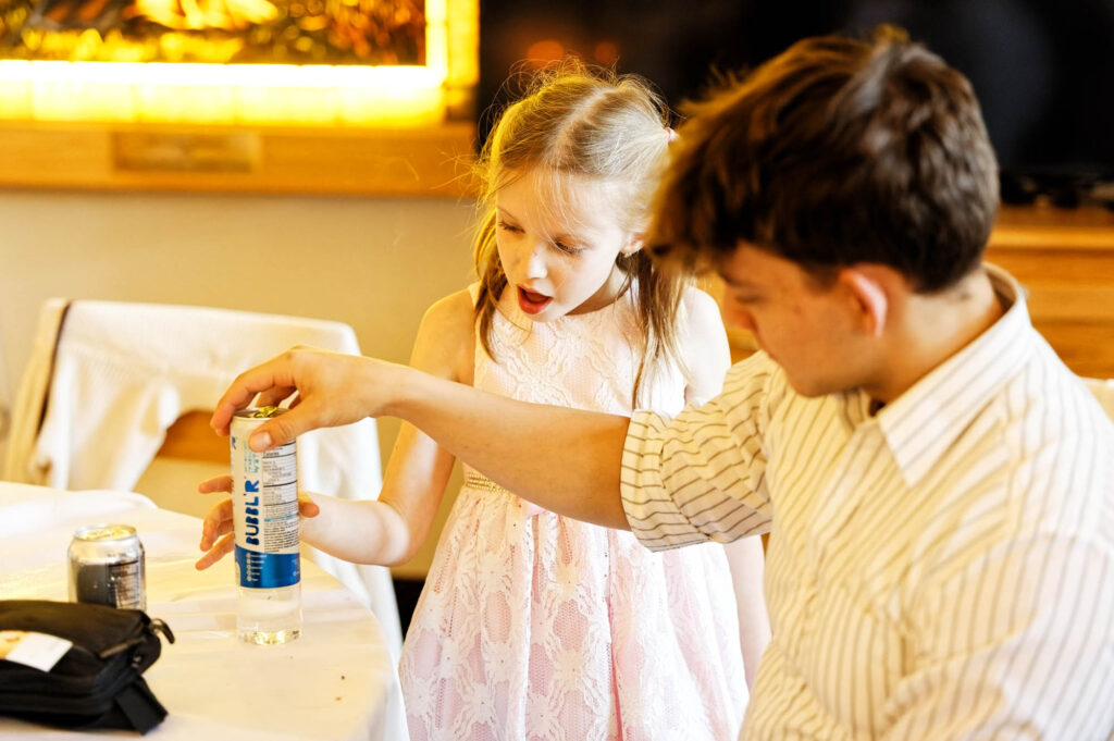 kids having fun during reception