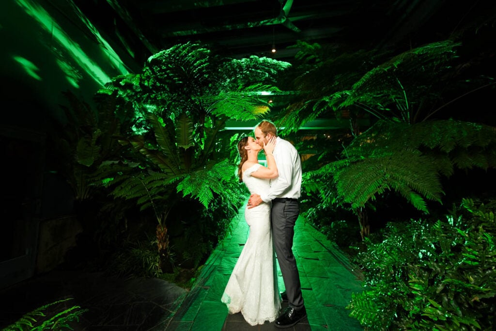Bride and Groom wedding at Como Park Saint Paul
