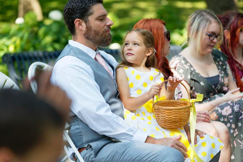 candid photo during ceremony