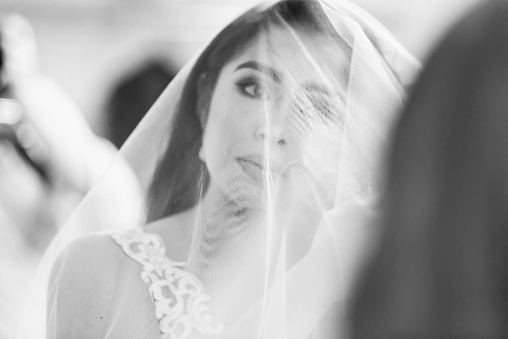 intimate picture of bride tears during getting ready