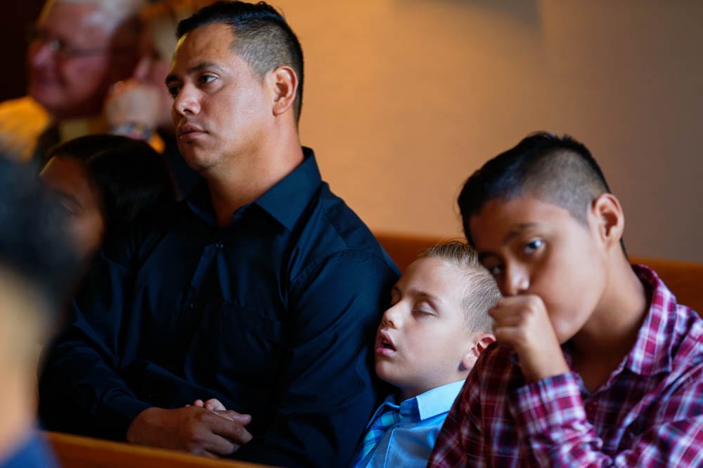 kids sleeping during ceremonies