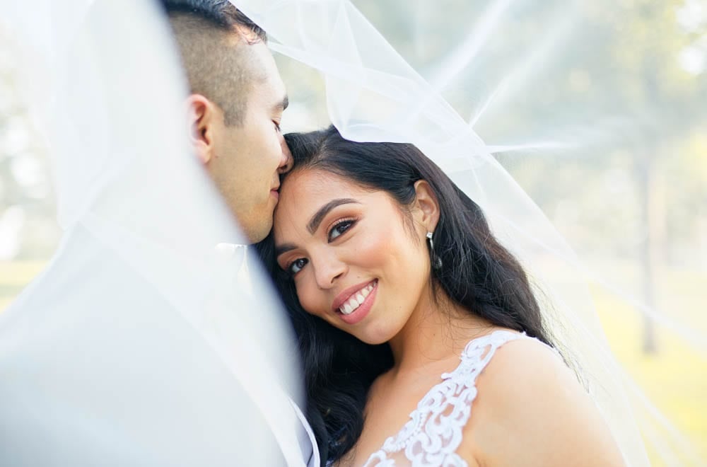 picturesque bride portrait