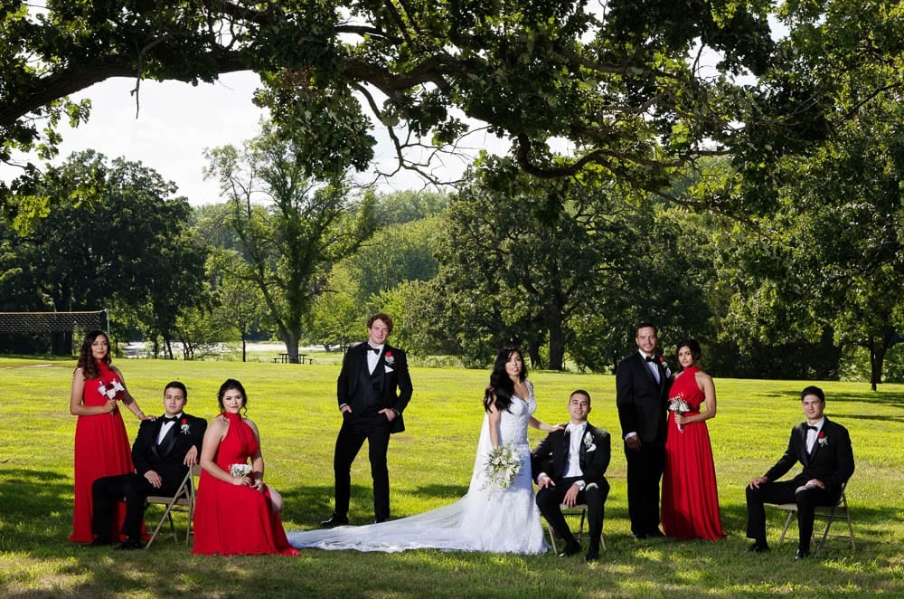 posed wedding party group posed wedding party group