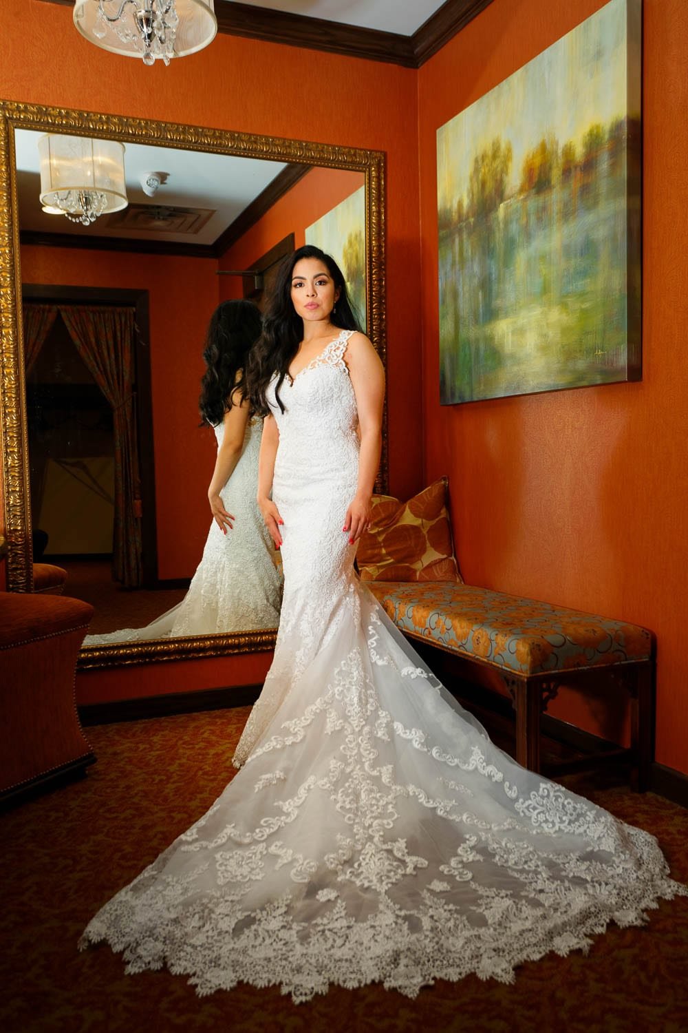 Stunning bride and dress with Elegance