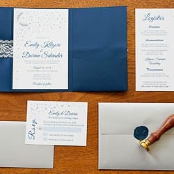 taillor made service wedding stationery detail photo