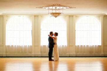 bride and groom at the St Paul Athletic club