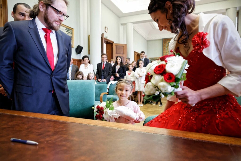 flower girl and ring bearer