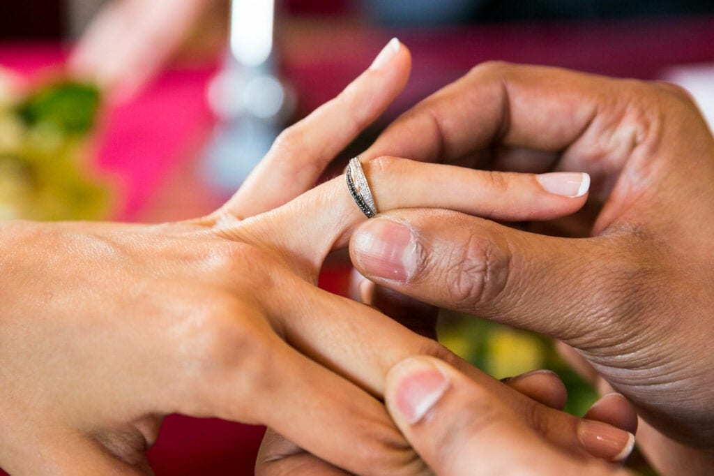 the wedding ring exchange