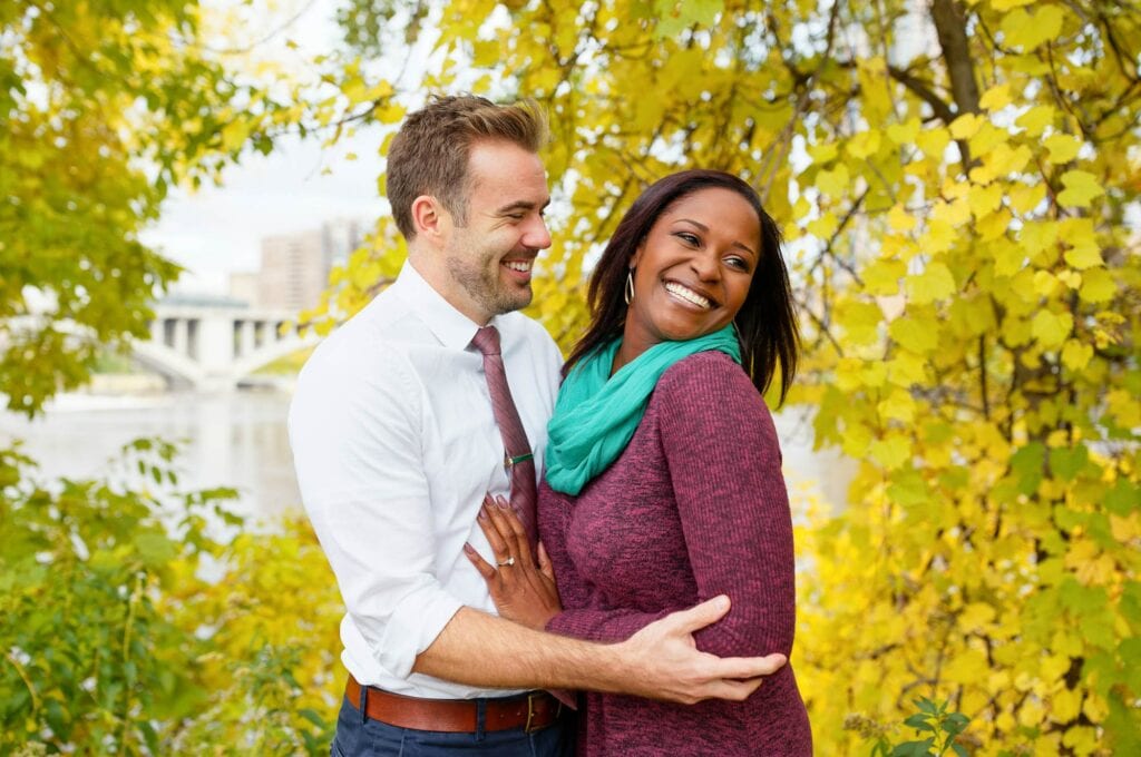 fall engagement photography st paul mn