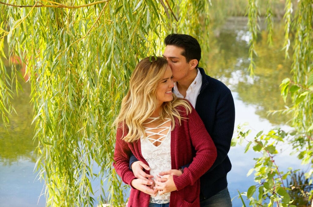 engagment pictures at centennail lakes park edina mn