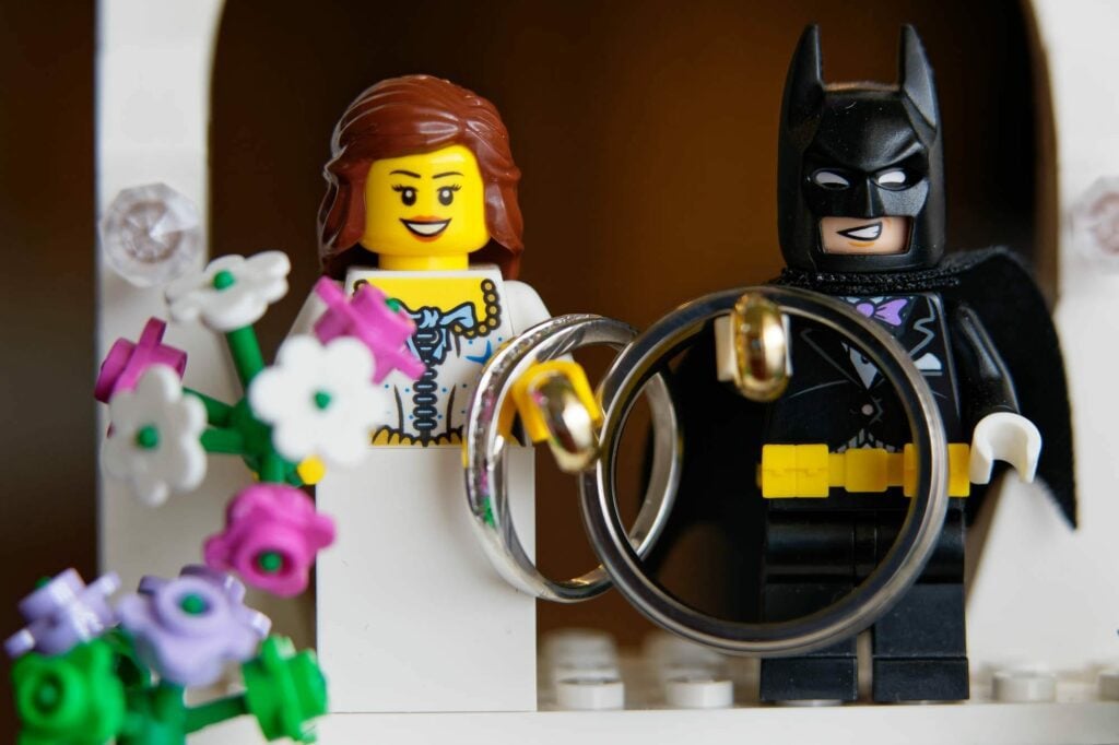 laeia and batman wedding