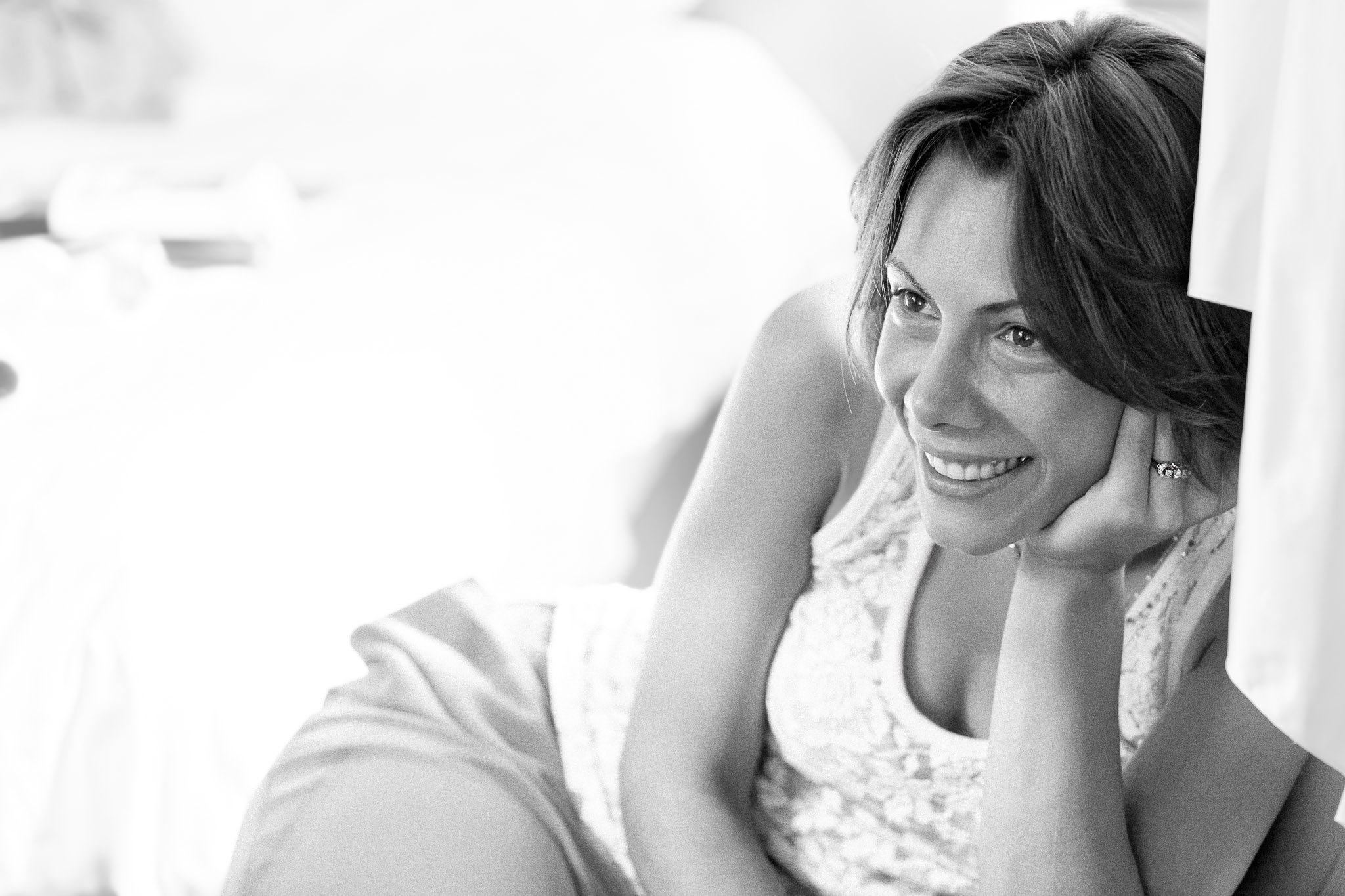 Maid of Honor's Joy During Bride's Wedding Preparations